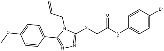 N-(4-bromophenyl)-2-{[5-(4-methoxyphenyl)-4-(prop-2-en-1-yl)-4H-1,2,4-triazol-3-yl]sulfanyl}acetamide Struktur