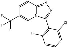 3-(2-Chloro-6-fluorophenyl)-6-(trifluoromethyl)-[1,2,4]triazolo[4,3-a]pyridine Struktur