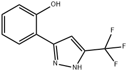 2-(3-(trifluoromethyl)-1H-pyrazol-5-yl)phenol Struktur