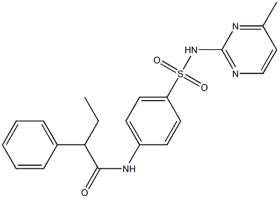 N-{4-[(4-methylpyrimidin-2-yl)sulfamoyl]phenyl}-2-phenylbutanamide Struktur