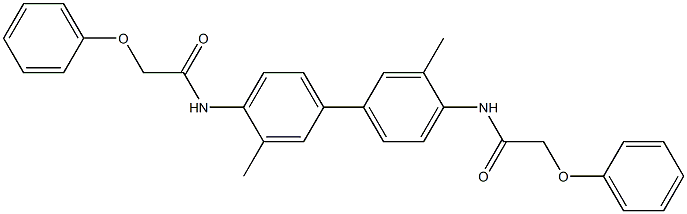 N,N'-(3,3'-dimethyl-4,4'-biphenyldiyl)bis(2-phenoxyacetamide) Struktur