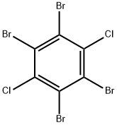 1,2,4,5-TETRABROMO-3,6-DICHLORO-BENZENE Struktur