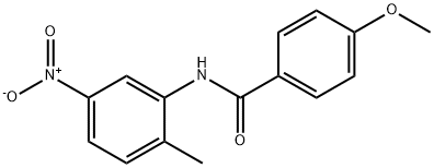 4-methoxy-N-(2-methyl-5-nitrophenyl)benzamide Struktur