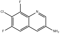 7-Chloro-6,8-difluoroquinolin-3-amine Struktur