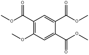 Trimethyl 5-methoxybenzene-1,2,4-tricarboxylate Struktur