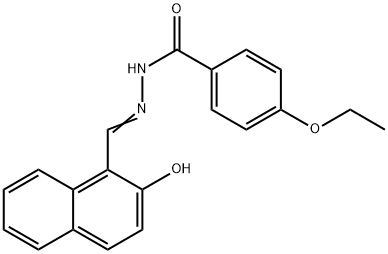 (E)-4-ethoxy-N'-((2-hydroxynaphthalen-1-yl)methylene)benzohydrazide Struktur