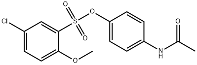 4-acetamidophenyl 5-chloro-2-methoxybenzenesulfonate Struktur