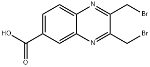 6-Quinoxalinecarboxylic acid, 2,3-bis(bromomethyl)- Struktur