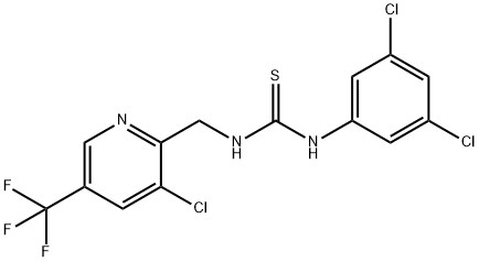 1-((3-Chloro-5-(trifluoromethyl)pyridin-2-yl)methyl)-3-(3,5-dichlorophenyl)thiourea Struktur