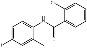 2-chloro-N-(4-iodo-2-methylphenyl)benzamide Struktur