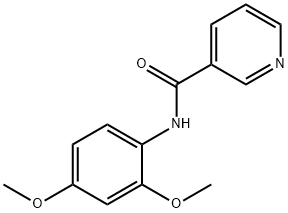 N-(2,4-dimethoxyphenyl)pyridine-3-carboxamide Struktur