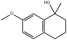 7-methoxy-1-methyl-1,2,3,4-tetrahydronaphthalen-1-ol Struktur