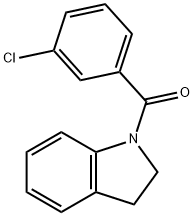 (3-Chlorophenyl)(indolin-1-yl)methanone Struktur