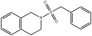 2-(benzylsulfonyl)-1,2,3,4-tetrahydroisoquinoline Struktur