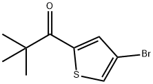 1-(4-Bromothiophen-2-yl)-2,2-dimethylpropan-1-one Struktur