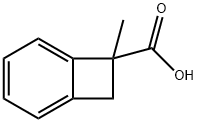 7-methylbicyclo[4.2.0]octa-1,3,5-triene-7-carboxylic acid Struktur