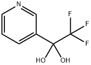 2,2,2-Trifluoro-1-(3-pyridinyl)-1,1-ethanediol
 Struktur