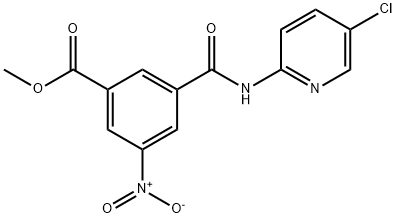 methyl 3-((5-chloropyridin-2-yl)carbamoyl)-5-nitrobenzoate Struktur