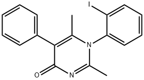 1-(2-iodophenyl)-2,6-dimethyl-5-phenylpyrimidin-4(1H)-one Struktur