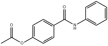 4-(phenylcarbamoyl)phenyl acetate Struktur