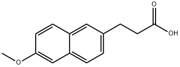 3-(6-methoxynaphthalen-2-yl)propanoic acid Struktur