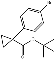 1-(4-Bromo-phenyl)-cyclopropanecarboxylic acid tert-butyl ester Struktur