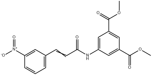 (E)-dimethyl 5-(3-(3-nitrophenyl)acrylamido)isophthalate Struktur