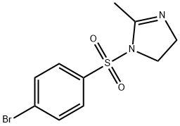 1-[(4-bromophenyl)sulfonyl]-2-methyl-4,5-dihydro-1H-imidazole Struktur