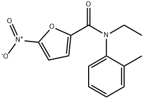 N-ethyl-N-(2-methylphenyl)-5-nitrofuran-2-carboxamide Struktur