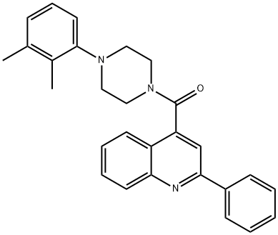 [4-(2,3-dimethylphenyl)piperazin-1-yl](2-phenylquinolin-4-yl)methanone Struktur