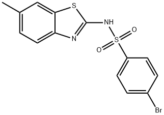 4-bromo-N-(6-methyl-1,3-benzothiazol-2-yl)benzenesulfonamide Struktur