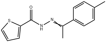 N'-[1-(4-methylphenyl)ethylidene]-2-thiophenecarbohydrazide Struktur