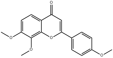 7,8-trimethoxyflavone Struktur