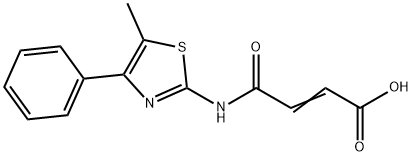 (E)-4-((5-methyl-4-phenylthiazol-2-yl)amino)-4-oxobut-2-enoic acid Struktur