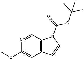 tert-butyl 5-methoxy-1H-pyrrolo[2,3-c]pyridine-1-carboxylate Struktur