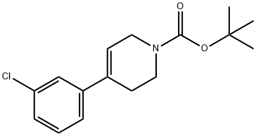 tert-butyl 4-(3-chlorophenyl)-5,6-dihydropyridine-1(2H)-carboxylate Struktur