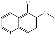 5-Brom-6-methoxychinolin Struktur