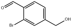 2-bromo-4-(hydroxymethyl)benzaldehyde Struktur