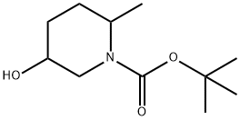 tert-butyl 5-hydroxy-2-methylpiperidine-1-carboxylate Struktur