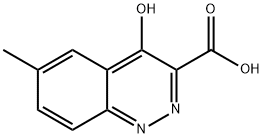 6-Methyl-4-oxo-1,4-dihydrocinnoline-3-carboxylic acid Struktur