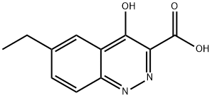 6-Ethyl-4-oxo-1,4-dihydrocinnoline-3-carboxylic acid Struktur