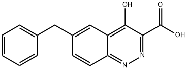 6-Benzyl-4-oxo-1,4-dihydrocinnoline-3-carboxylic acid Struktur