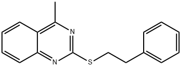 4-methyl-2-[(2-phenylethyl)sulfanyl]quinazoline Struktur