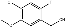 (4-Chloro-2-fluoro-5-methoxy-phenyl)-methanol Struktur