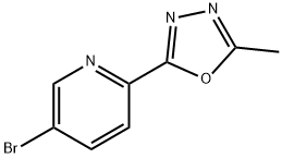 5-bromo-2-(5-methyl-1,3,4-oxadiazol-2-yl)Pyridine Struktur