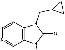 1-(cyclopropylmethyl)-1H,2H,3H-imidazo[4,5-c]pyridin-2-one Struktur