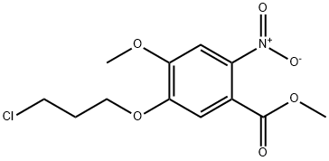 methyl 5-(3-chloropropoxy)-4-methoxy-2-nitrobenzoate Struktur