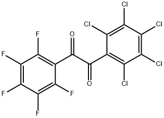 (2,3,4,5,6-PENTACHLORO)(2',3',4',5',6'-PENTAFLUORO)BENZIL Struktur