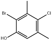 2-bromo-4-chloro-3,5-dimethylphenol Struktur