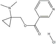 (1-(dimethylamino)cyclopropyl)methyl nicotinate hydrochloride Struktur